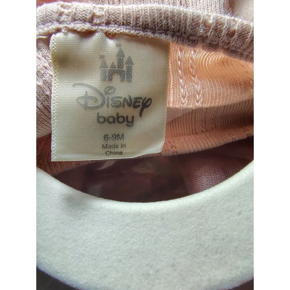 Disney Baby Minnie Mouse Outfit 6-9M NWT Pink Tulle Dress Set Infant Girl Ribbed